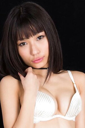 Leggy babe in black socks Luna Kobayashi teasing you with her pussy and ass